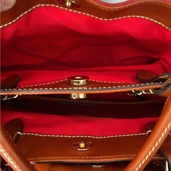 NWOT Dooney & Bourke Small Brenna Satchel in Red Suede - Picture 10 of 14